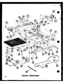Machine Compartment parts for Amana Side-By-Side Refrigerator SDI25G-P7745506W from AppliancePartsPros.com