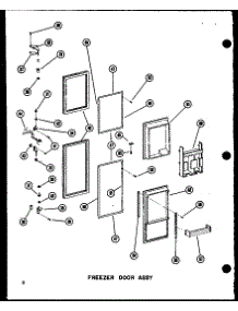 Freezer Door Assy (Sdi25n-1 / P60230-75W) (Sdi25n-1-C / P60230-75Wc) (Sdi25n-1-Ag / P60230-75Wg) (Sdi25n-1-A / P60230-75Wa) (Sdi25n-1 / P60230-92W) (Sdi25n-1-C / P60230-92Wc) (Sdi25n-1-Ag / P60230-92Wg) (Sdi25n-1-A / P60230-92Wa) (Sdi25w / P60340-3W) (Sdi25w-C / P60340-3Wc) parts for Amana Side-By-Side Refrigerator SDI25N-1-A-P60230-93WA from AppliancePartsPros.com