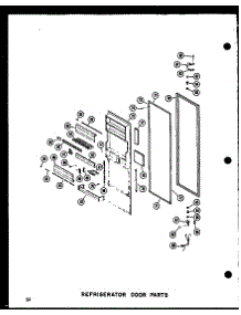 Refrigerator Door Parts parts for Amana Side-By-Side Refrigerator SDI25N-AG-P60201-64WG from AppliancePartsPros.com