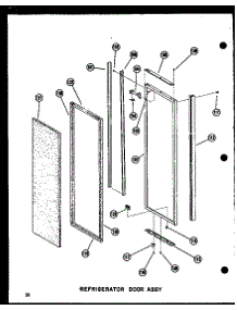 Refrigerator Door Assy parts for Amana Side-By-Side Refrigerator SDI25N-C-P60201-64WC from AppliancePartsPros.com
