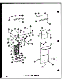 Evaporator Parts parts for Amana Side-By-Side Refrigerator SDI25N-C-P60201-64WC from AppliancePartsPros.com