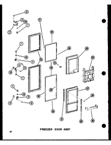 Freezer Door Assy (Sdi25w-Ag / P73320-19Wg) (Sdi25w-L / P73320-19Wl) (Sdi25w-A / P73320-19Wa) (Sdi25w / P73320-19W) (Sdi25w-C / P73320-19Wc) (Sdi22w-C / P73320-22Wc) (Sdi22w / P73320-22W) (Sdi22w-A / P73320-22Wa) (Sdi22w-L / P73320-22Wl) (Sdi22w-Ag / P73320-22Wg) (Sri19w-C / P parts for Amana Side-By-Side Refrigerator SDI25W-A-P73320-19WA from AppliancePartsPros.com