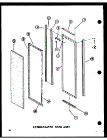 Refrigerator Door Assy (Sdi25w-Ag / P73320-19Wg) (Sdi25w-L / P73320-19Wl) (Sdi25w-A / P73320-19Wa) (Sdi25w / P73320-19W) (Sdi25w-C / P73320-19Wc) (Sdi22w-C / P73320-22Wc) (Sdi22w / P73320-22W) (Sdi22w-A / P73320-22Wa) (Sdi22w-L / P73320-22Wl) (Sdi22w-Ag / P73320-22Wg) (Sri19 parts for Amana Side-By-Side Refrigerator SDI25W-AG-P73320-19WG from AppliancePartsPros.com