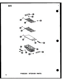 Freezer Interior Parts parts for Amana Side-By-Side Refrigerator SDI25W-C-P60350-29WC from AppliancePartsPros.com