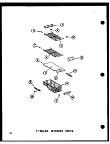 Freezer Interior Parts (Sdi25w-C / P60350-41Wc) (Sdi25w / P60350-41W) (Sdi25w-A / P60350-41Wa) (Sdi25w-L / P60350-41Wl) (Sdi25w-Ag / P60350-41Wg) (Sdi22w-C / P60350-44Wc) (Sdi22w-A / P60350-44Wa) (Sdi22w-Ag / P60350-44Wg) (Sdi22w / P60350-44W) (Sdi22w-L / P60350-44Wl) (Sri19 parts for Amana Side-By-Side Refrigerator SDI25W-C-P73320-19WC from AppliancePartsPros.com