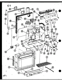 Facade Assembly parts for Amana Side-By-Side Refrigerator SDI522F-1-P75400-10W from AppliancePartsPros.com