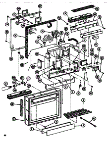 Dispenser Cavity parts for Amana Side-By-Side Refrigerator SDI522F1-P7642508W from AppliancePartsPros.com