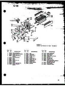 Icemaker Parts (Sdi525e-C / P74870-9Wc) (Sdi525e / P74870-9W) (Sdi525e-A / P74870-9Wa) (Sdi525e-L / P74870-9Wl) (Sdi525e-G / P74870-9Wg) parts for Amana Side-By-Side Refrigerator SDI525E-A-P74870-9WA from AppliancePartsPros.com