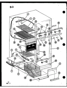 Freezer Shelves parts for Amana Side-By-Side Refrigerator SDI525F-1-P75400-9W from AppliancePartsPros.com