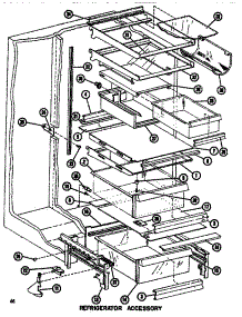 Refrigerator Accessory parts for Amana Side-By-Side Refrigerator SDI525F1-P7540016W from AppliancePartsPros.com