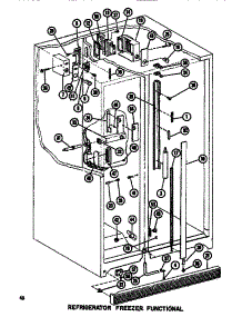 Functional Parts (Ref / Frz) parts for Amana Side-By-Side Refrigerator SDI525F1-P7540016W from AppliancePartsPros.com