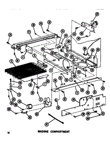 Machine Compartment parts for Amana Side-By-Side Refrigerator SDI525F1-P7540016W from AppliancePartsPros.com