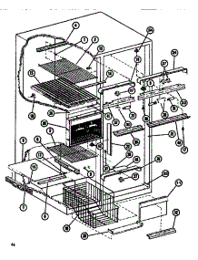 Freezer Accessory parts for Amana Side-By-Side Refrigerator SDI525F1-P7642501W from AppliancePartsPros.com