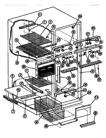 Freezer Accessory parts for Amana Side-By-Side Refrigerator SDI525F1-P7642505W from AppliancePartsPros.com