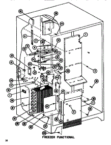 Functional Parts (Freezer) parts for Amana Side-By-Side Refrigerator SDI525F1-P7642505W from AppliancePartsPros.com