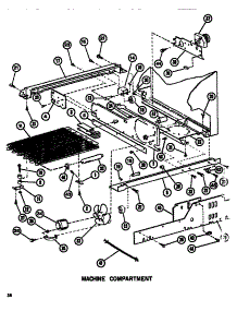Machine Compartment parts for Amana Side-By-Side Refrigerator SDI525F1-P7642505W from AppliancePartsPros.com