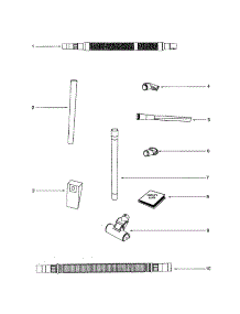 Hose parts for Eureka Upright Vacuum SE2273A from AppliancePartsPros.com
