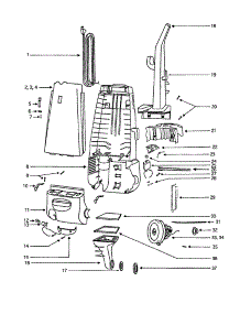Housing parts for Eureka Upright Vacuum SE4471BT-1 from AppliancePartsPros.com