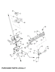 Steering parts for Cub Cadet Front-Engine Lawn Tractor SERIES 1500 from AppliancePartsPros.com
