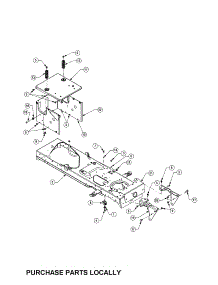 Frame parts for Cub Cadet Front-Engine Lawn Tractor SERIES 1500 from AppliancePartsPros.com