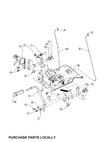 Pedal Assembly parts for Cub Cadet Front-Engine Lawn Tractor SERIES 1500 from AppliancePartsPros.com