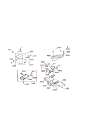 Bottom Cover / Handle / Face Cover parts for Singer Electronic Sewing Machine SES1000 from AppliancePartsPros.com
