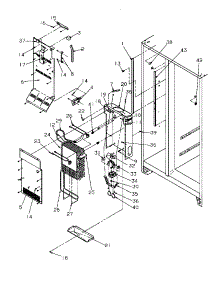 Freezer Evaporator And Air Handling parts for Amana Side-By-Side Refrigerator SG521SBL-P1197001WL from AppliancePartsPros.com