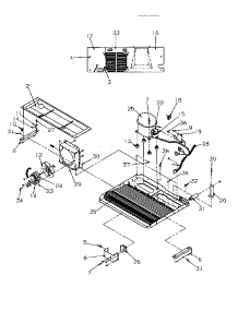 Machine Compartment parts for Amana Side-By-Side Refrigerator SG521SBW-P1197001WW from AppliancePartsPros.com