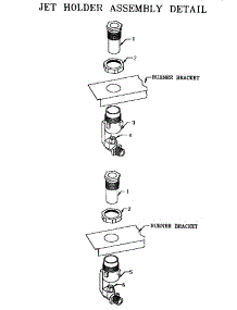 Jet Holder Detail parts for Thermador Gas Cooktop SGC304RW from AppliancePartsPros.com