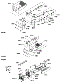 Ice Bucket Auger And Ice Maker Parts parts for Amana Side-By-Side Refrigerator SGD22TW-P1303510WW from AppliancePartsPros.com