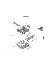 Racks / Cutlery Basket parts for Bosch Dishwasher SGX68U55UC/D5 from AppliancePartsPros.com