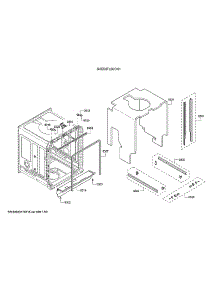 Tub / Trim parts for Bosch Dishwasher SHE53TL2UC/01 from AppliancePartsPros.com