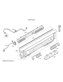 Facia Panel / Controller Unit parts for Bosch Dishwasher SHE53TL2UC/02 from AppliancePartsPros.com