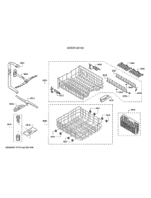 Spray Arms / Racks parts for Bosch Dishwasher SHE53TL2UC/02 from AppliancePartsPros.com