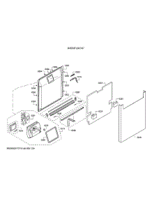 Door / Dispenser parts for Bosch Dishwasher SHE53TL2UC/07 from AppliancePartsPros.com