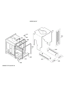 Tub / Trim parts for Bosch Dishwasher SHE53TL2UC/07 from AppliancePartsPros.com