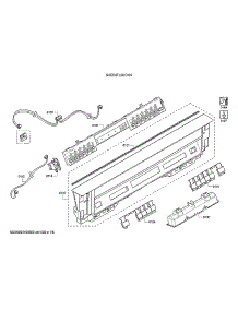 Controller Unit / Facia Panel parts for Bosch Dishwasher SHE53TL2UC/09 from AppliancePartsPros.com