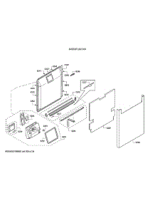 Door / Dispenser parts for Bosch Dishwasher SHE53TL2UC/09 from AppliancePartsPros.com
