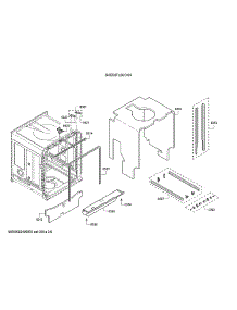 Tub / Trim parts for Bosch Dishwasher SHE53TL2UC/09 from AppliancePartsPros.com