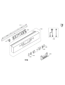 Facia Panel / Handle / Operating Module parts for Bosch Dishwasher SHE68E05UC/25 from AppliancePartsPros.com