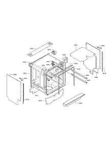 Tub / Trim parts for Bosch Dishwasher SHE68E05UC/25 from AppliancePartsPros.com