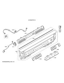 Operating Module / Facia Panel parts for Bosch Dishwasher SHE863WF5N/10 from AppliancePartsPros.com