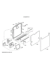Door / Dispenser parts for Bosch Dishwasher SHE863WF5N/10 from AppliancePartsPros.com