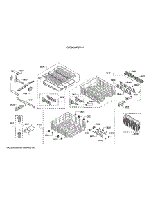 Spray Arms / Racks parts for Bosch Dishwasher SHE863WF5N/10 from AppliancePartsPros.com