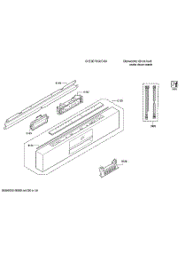 Facia Panel / Display Module parts for Bosch Dishwasher SHE9ER55UC/50 from AppliancePartsPros.com