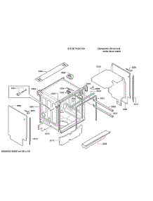 Tub / Trim parts for Bosch Dishwasher SHE9ER55UC/50 from AppliancePartsPros.com