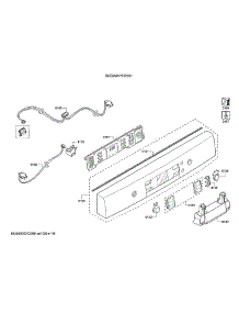 Fascia Panel / Wire Harness / Main Switch parts for Bosch Dishwasher SHEM3AY55N/01 from AppliancePartsPros.com