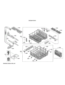 Spray Arms / Dish Racks / Cutlery Basket parts for Bosch Dishwasher SHEM3AY55N/01 from AppliancePartsPros.com