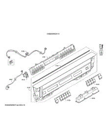 Facia Panel / Controller Unit parts for Bosch Dishwasher SHEM63W52N/10 from AppliancePartsPros.com