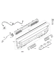 Control Unit / Facia Panel parts for Bosch Dishwasher SHEM63W55N/11 from AppliancePartsPros.com